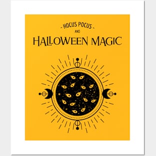 Hocus Pocus and Halloween Magic Happy Halloween! Posters and Art